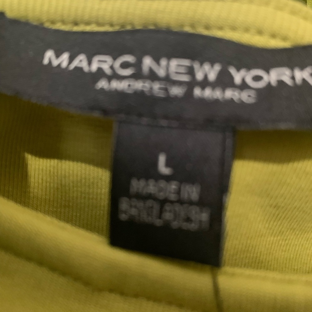 Marc New York Olive Green Ruffled Sleeveless Top - Picture 4 of 5